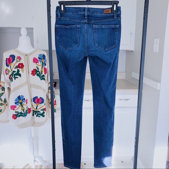 Paige Verdugo Ultra Skinny Blue Denim Skinny Jeans - size 24 - Picture 3 of 8